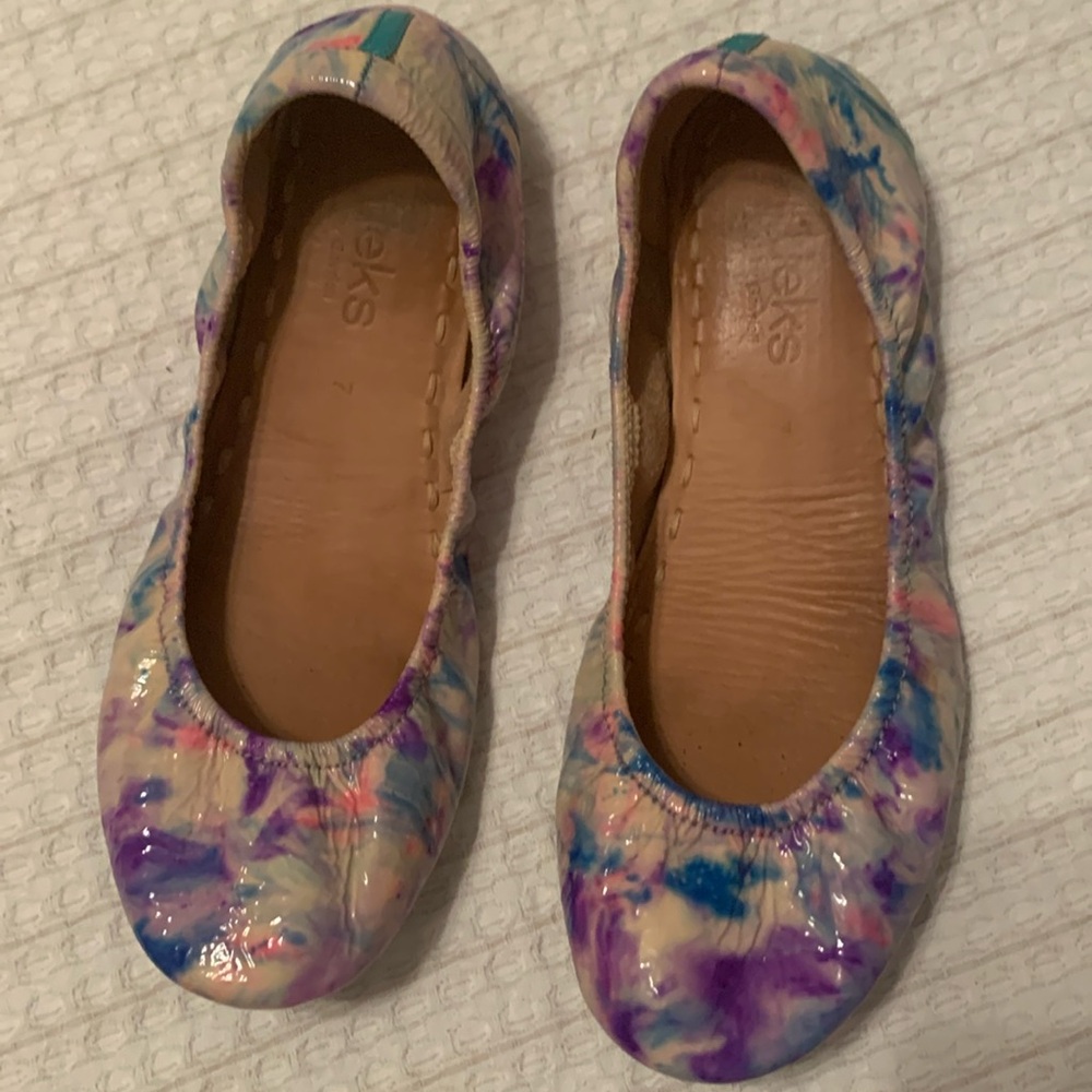 Custom painted Tieks- size 7